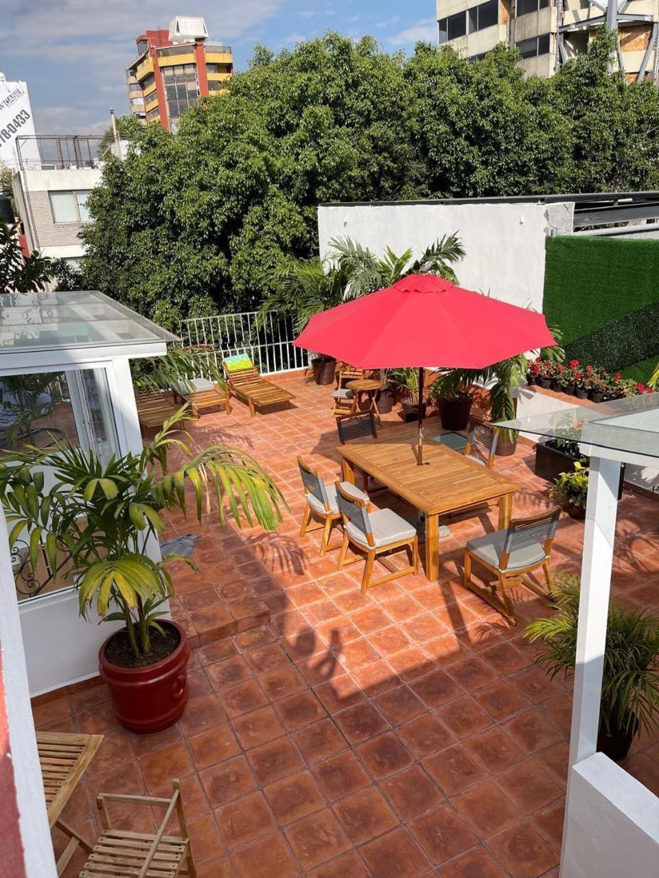 לינה וארוחת בוקר מקסיקו סיטי Casa Frida Condesa מראה חיצוני תמונה